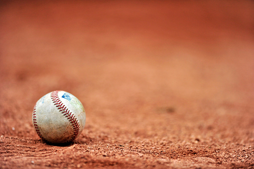 baseball in the dirt